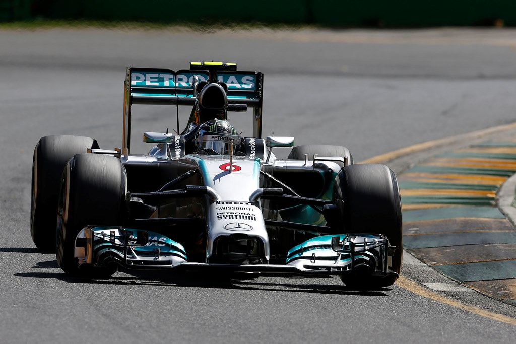 Rosberg var flyvende i Melbourne og Mercedes må være favoritter igen.
(Foto: Daimler Chrysler)